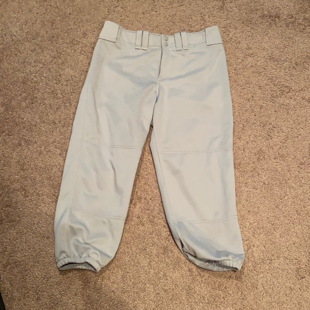 Grey mizuno softball pants size large